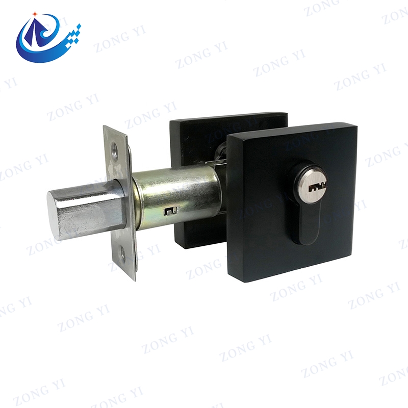 Kunci Pintu Deadbolt Aloi Zink Persegi